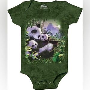 The mountain Panda cuddles onesie